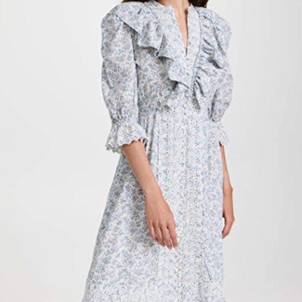 ByTimo blue floral maxi size small